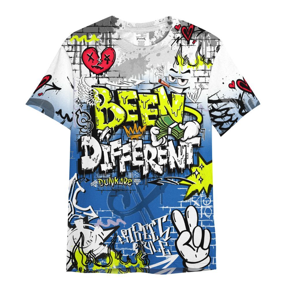 Shirt To Match Griffey Max 1 Varsity Royal - Been Dif2erent Drip Graffiti All Over Print