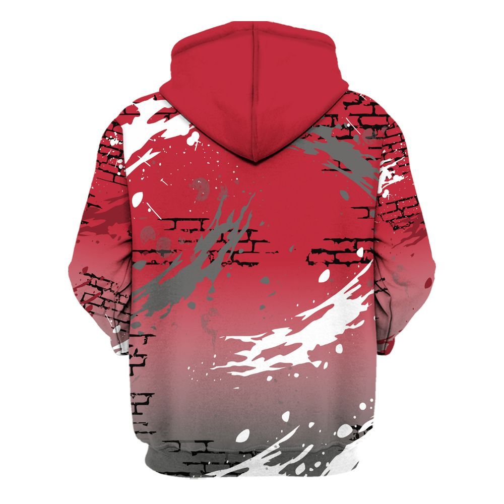 Hoodie To Match Red Flint 13s - Values Of Loyalty Drip All Over Print