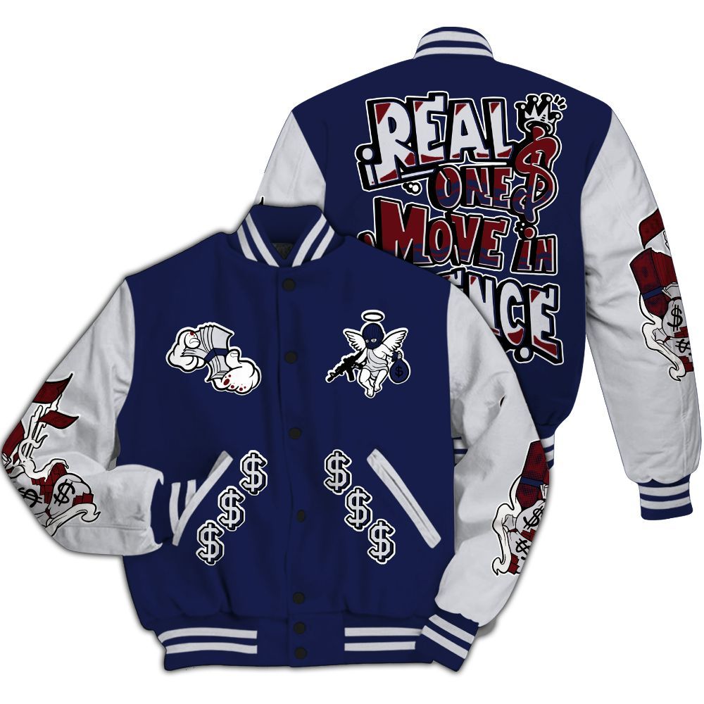 Varsity Jacket To Match Air Max DN Team USA - Ones Move In Silence Graphic All Over Print