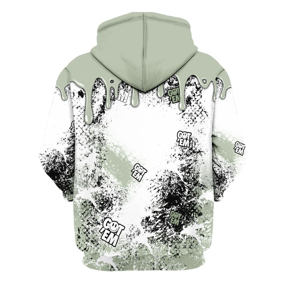 Hoodie To Match Seafoam Sail 4s - Dripping 23 Drip All Over Print