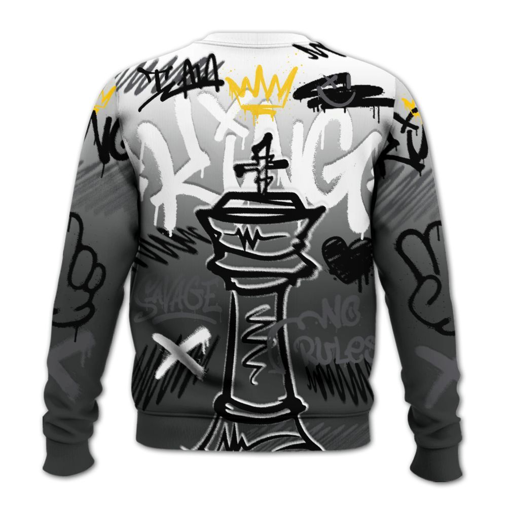Sweatshirt To Match White Thunder 4s - Street King Chess Streetwear All Over Print
