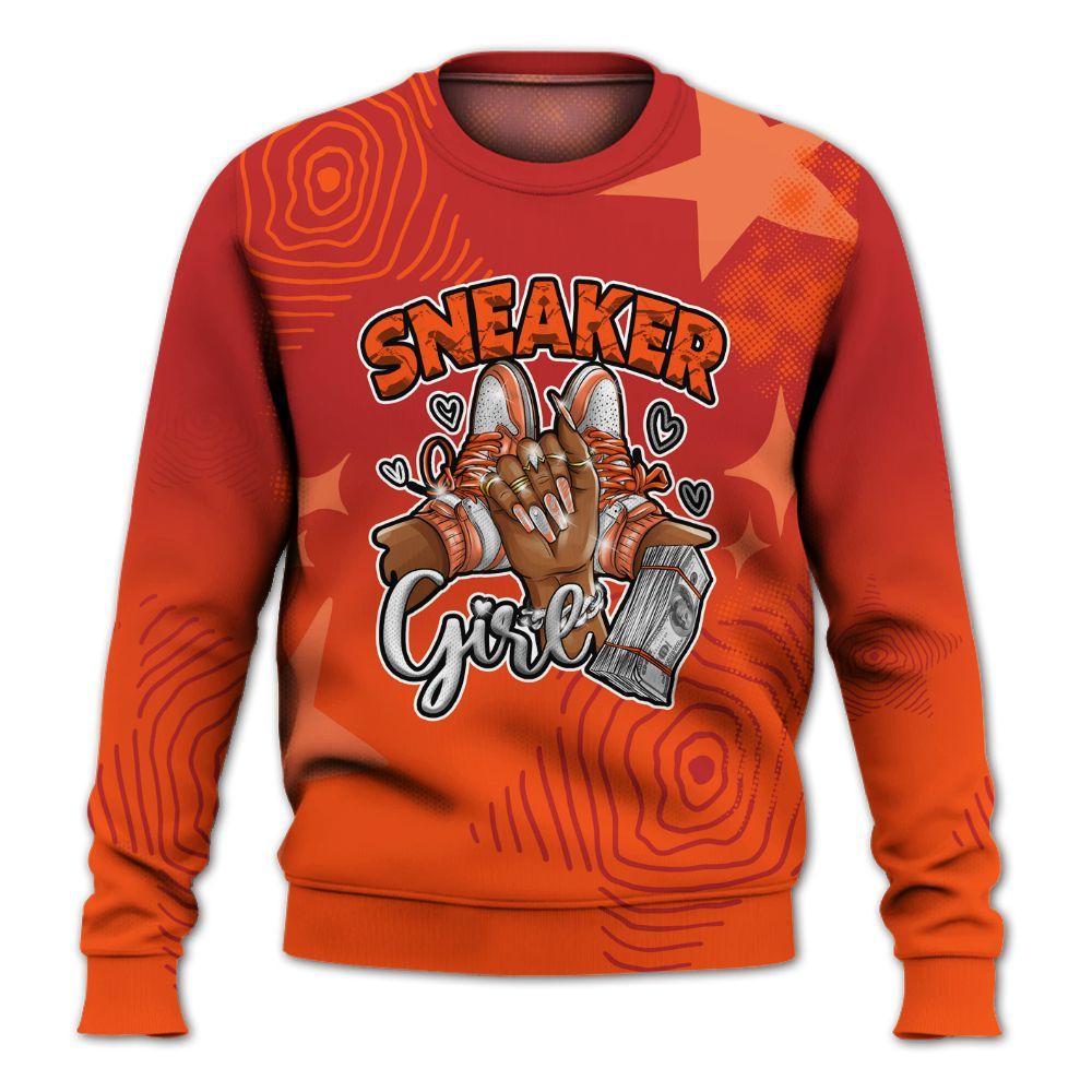 Sweatshirt To Match Kobe 6 Protro Total Orange - Sneakerz Girlz Unique Starz All Over Print