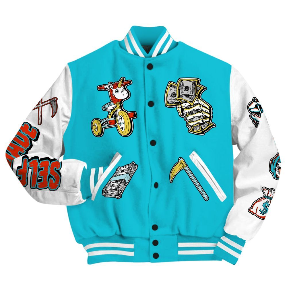 Varsity Jacket To Match Dunk Low KD 17 N7 - Self Make Skeleton All Over Print