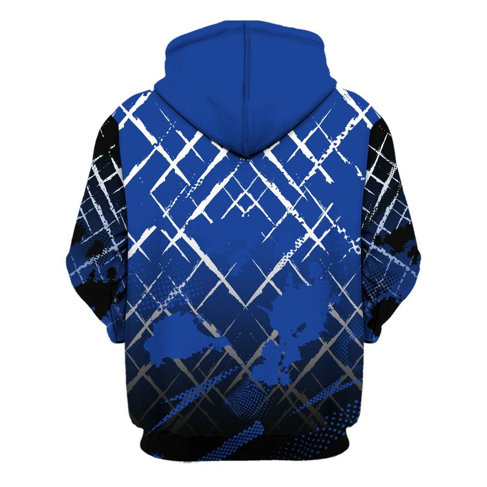 Hoodie To Match Air Foamposite One Royal - Halftone Stand Business Dripping All Over Print