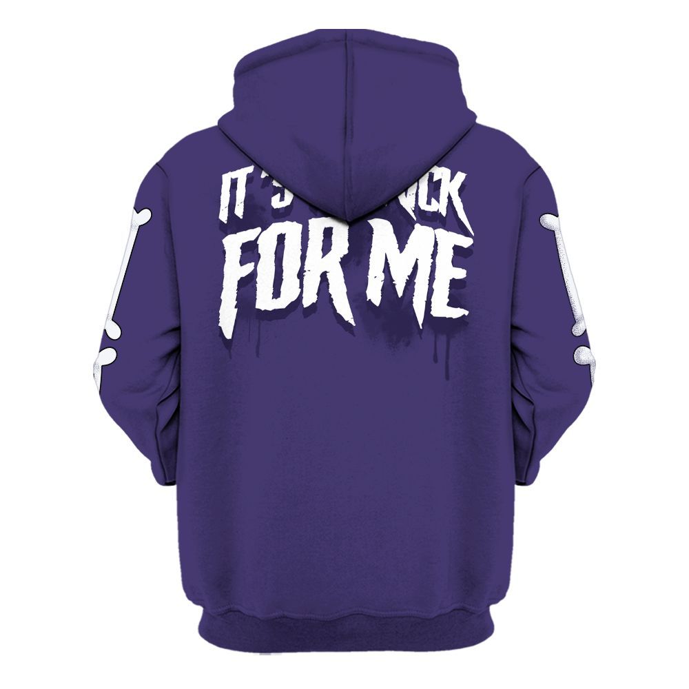 Hoodie To Match Retro Court Purple 13s - It's The Kick For Me All Over Print