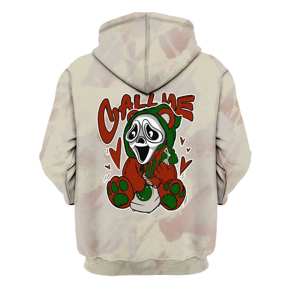Hoodie To Match El Grito 5s - Call Me Bear Abstract Halftone All Over Print