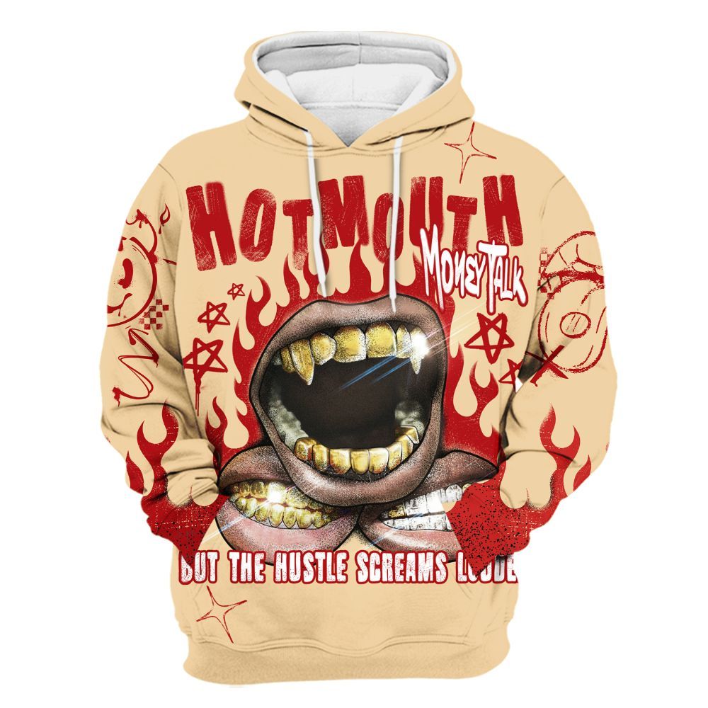 Hoodie To Match Dunk Low Strawberry Waffle - Mouth Burning Street Style All Over Print