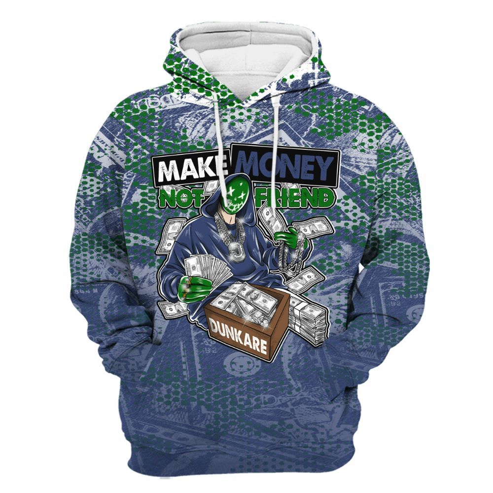 Hoodie To Match Midnight Navy 13s - Make Moneys Unique All Over Print