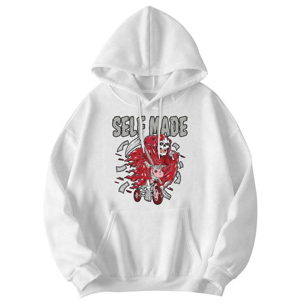 Sweatshirt To Match Air Griffey Max Gray Reds 1s - Self Make Skeleton Graphic