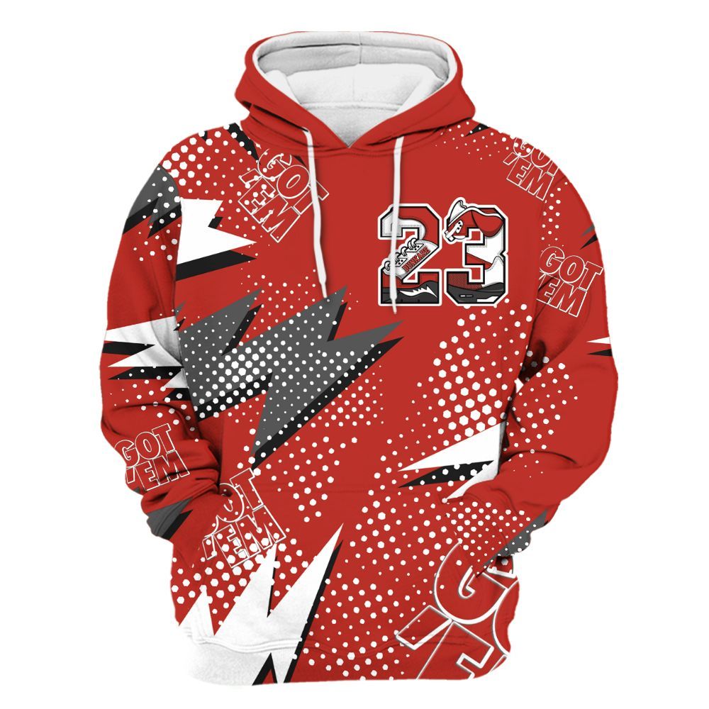 Hoodie To Match Dunk Low St. Johns - Custom Name Number 23 5s All Over Print