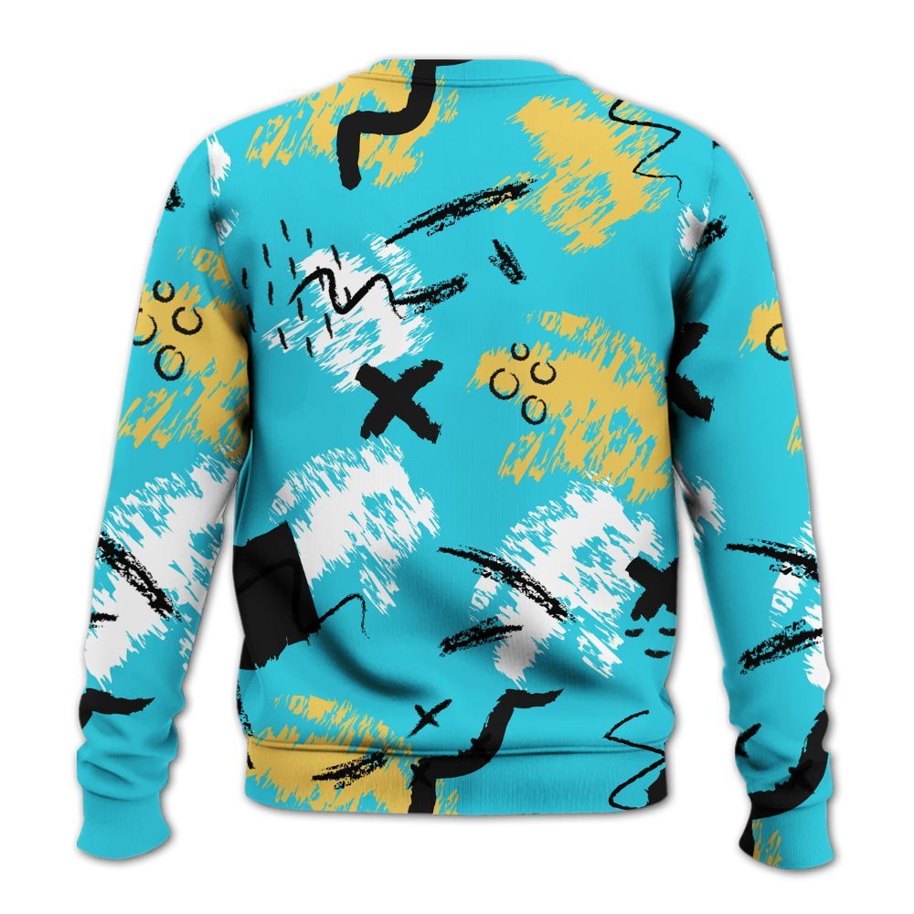 Sweatshirt To Match Retro Gamma Blue 11s - Hustle Grind Pray Graphic Street Style All Over Print