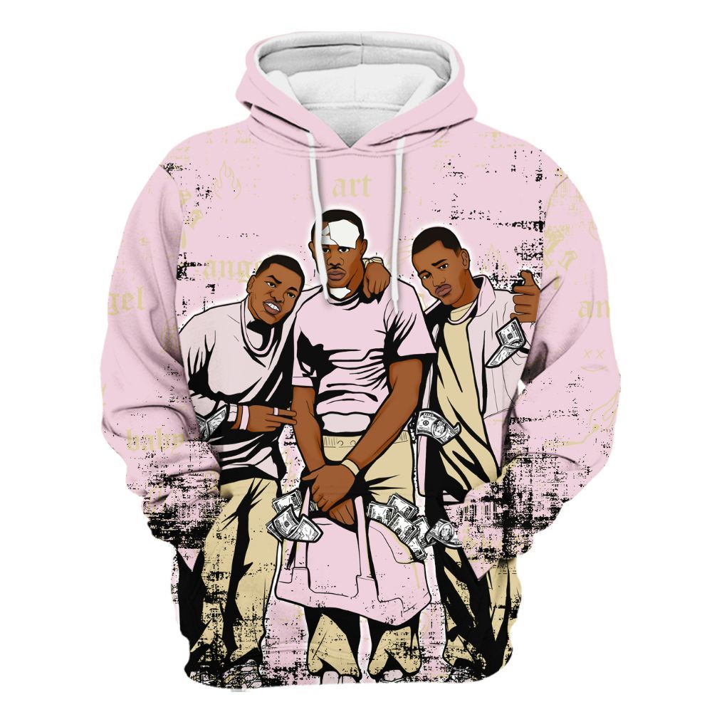 Hoodie To Match Denim Iced Carmine 4s - Paid In Full Money All Over Print