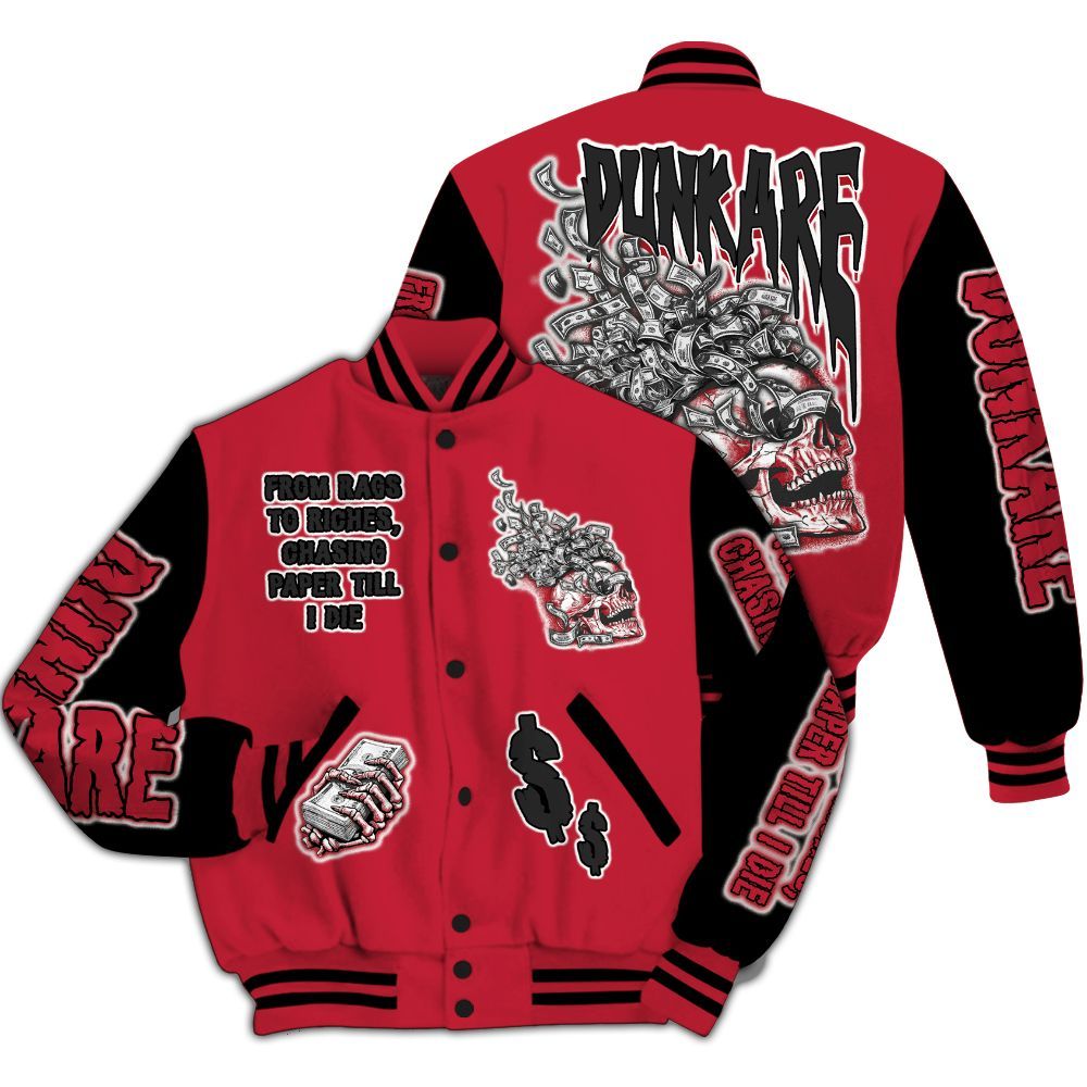 Varsity Jacket To Match Toro Bravo 6s - From Rags To Riches All Over Print
