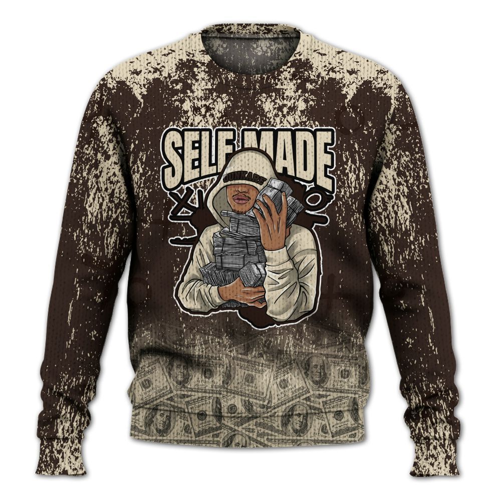 Knitted Sweater To Match 2025 Retro Earth 5s - Selfmade Unique Grunge