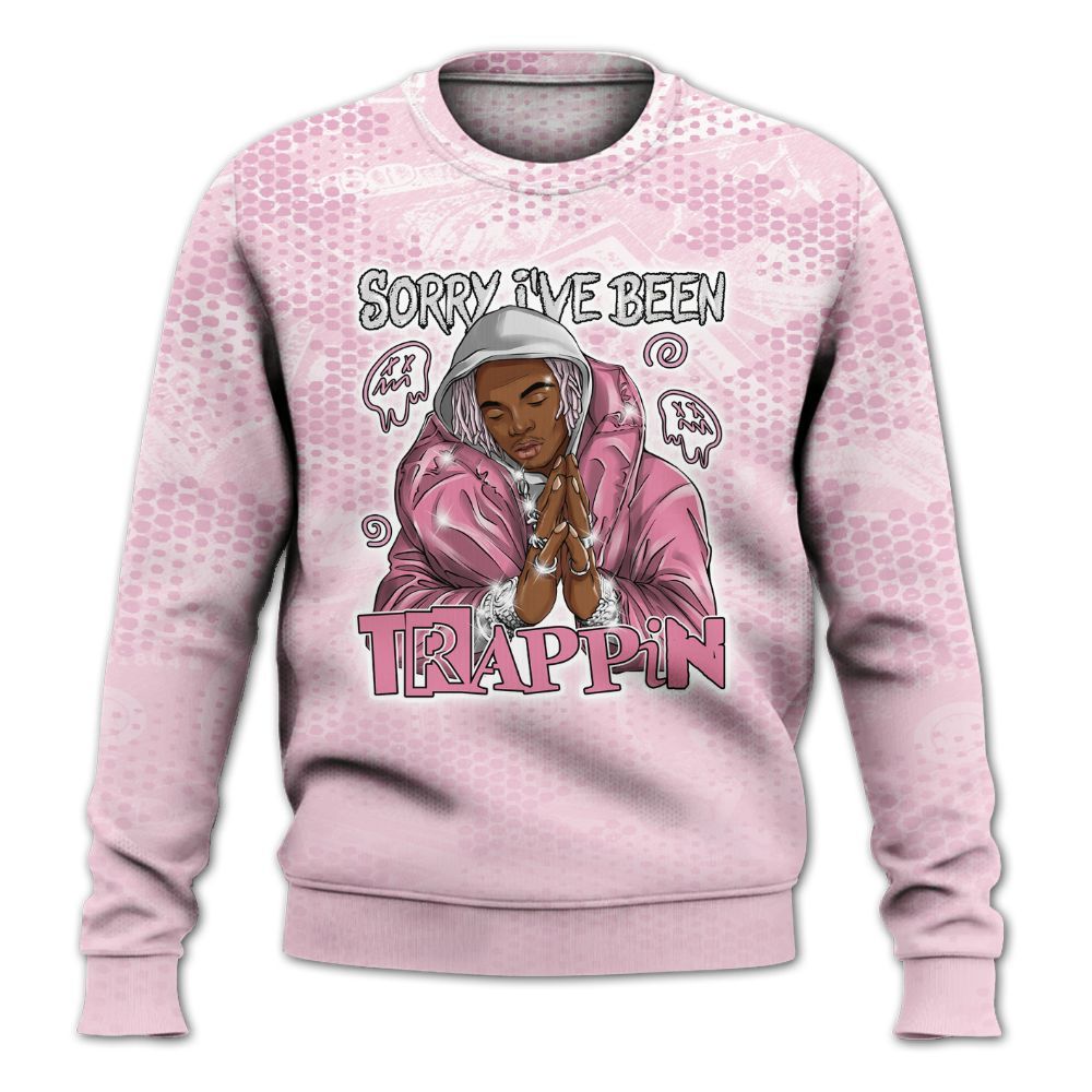 Sweatshirt To Match Orchid 4s - Trappin' Banknote All Over Print