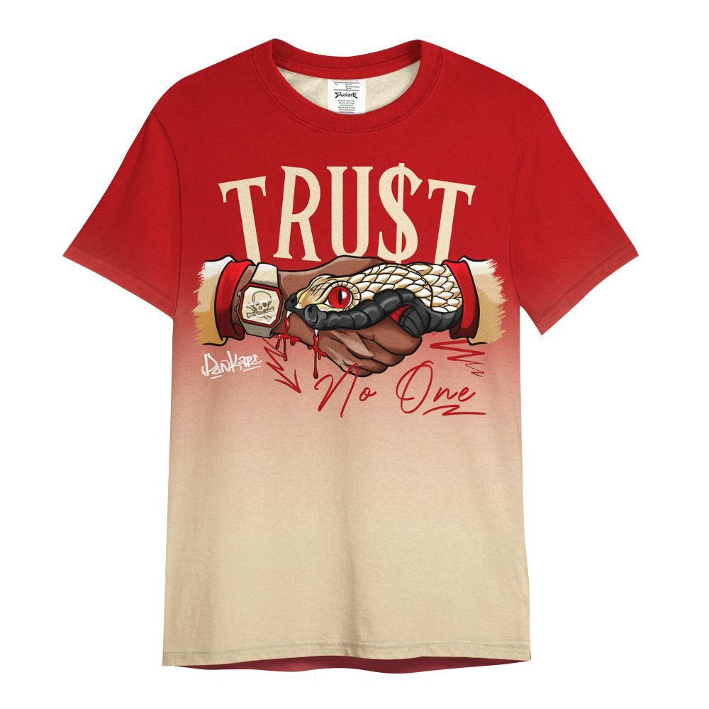 Shirt To Match Dunk Low Strawberry Waffle - Snake Trust No One Drip All Over Print