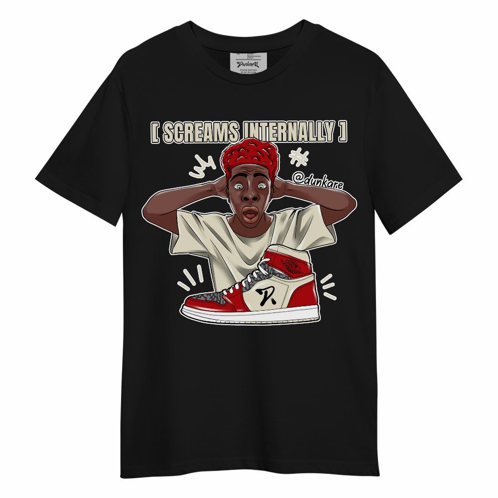 Shirt To Match Cement Grey 3s - Scream Internally Unique Unisex Shirt