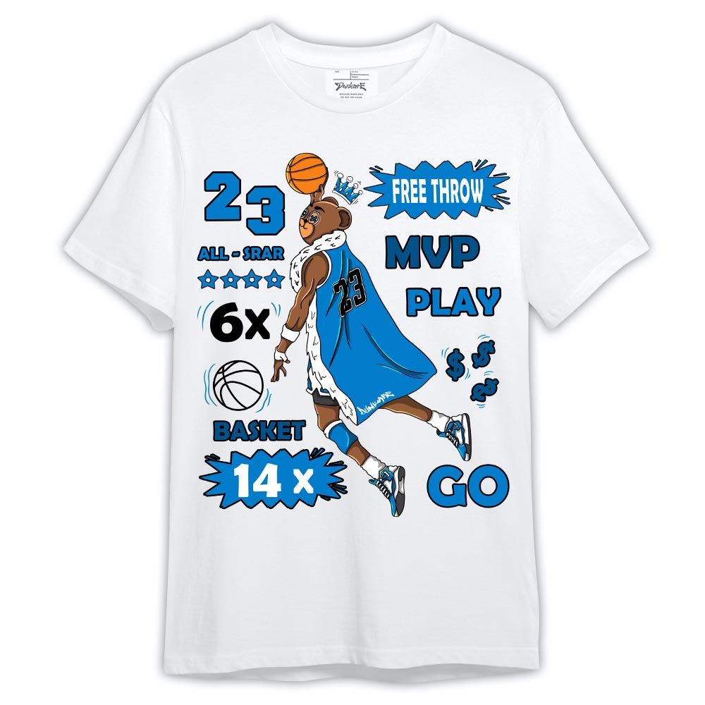 Shirt To Match Industrial Blue 4s - Graphic Free Throw Shirt Military Blue 4s Outfit