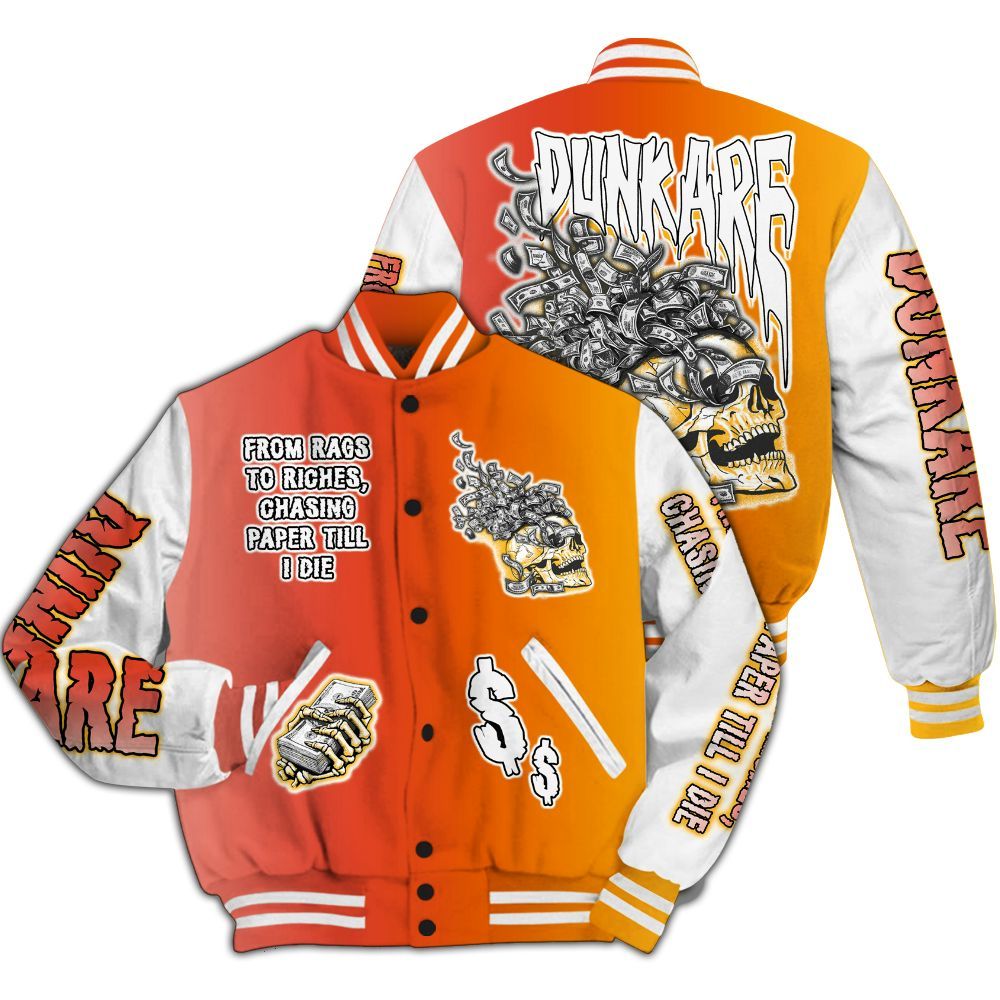 Varsity Jacket To Match Dunk High Candy Corn - From Rags To Riches All Over Print