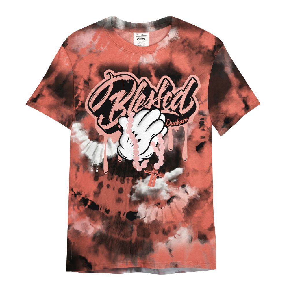 Shirt To Match Low OG PSG 1s - God Blessed Tie Dye All Over Print