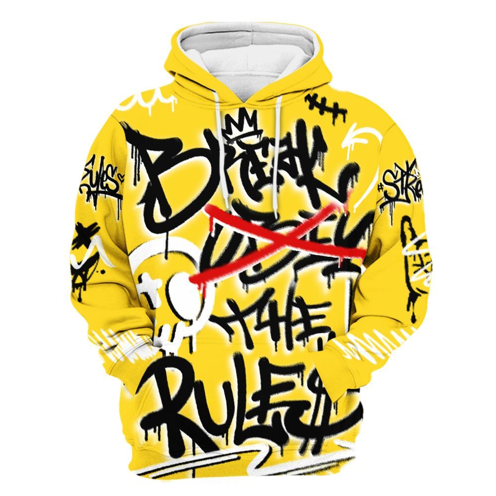 Hoodie To Match Retro Thunder 4s - Break Rules Streetwear All Over Print