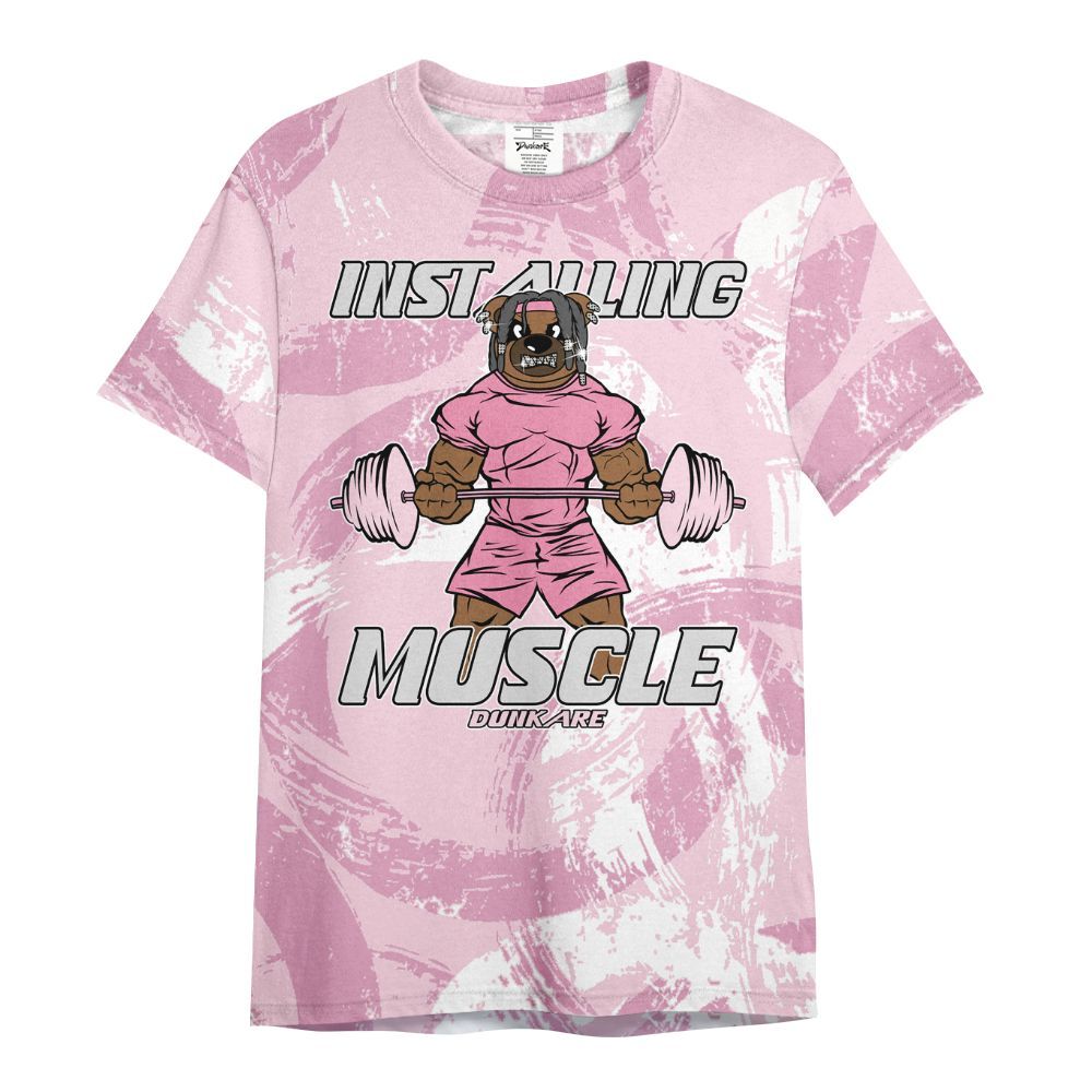Shirt To Match Orchid 4s - Installing Muscle Bear Circle Slpash All Over Print