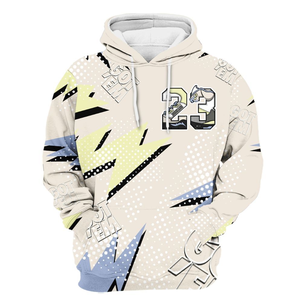 Hoodie To Match Luminous Green 5s - 23 Custom Name 5s All Over Print