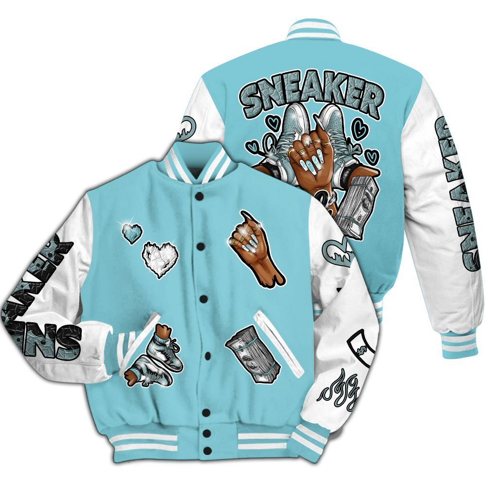 Varsity Jacket To Match Low Legend Blue 11s - Sneakerz Girlz All Over Print