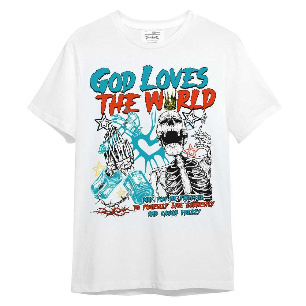 Shirt To Match Dunk Low KD 17 N7 - God Loves The World Unisex Shirt