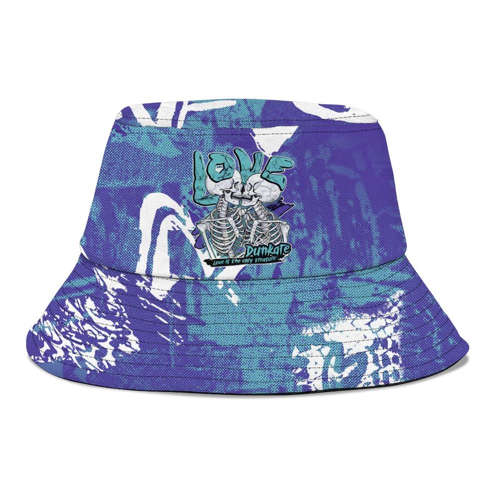 Bucket Hat To Match Low Hornets 1s - Skull Love Graphic