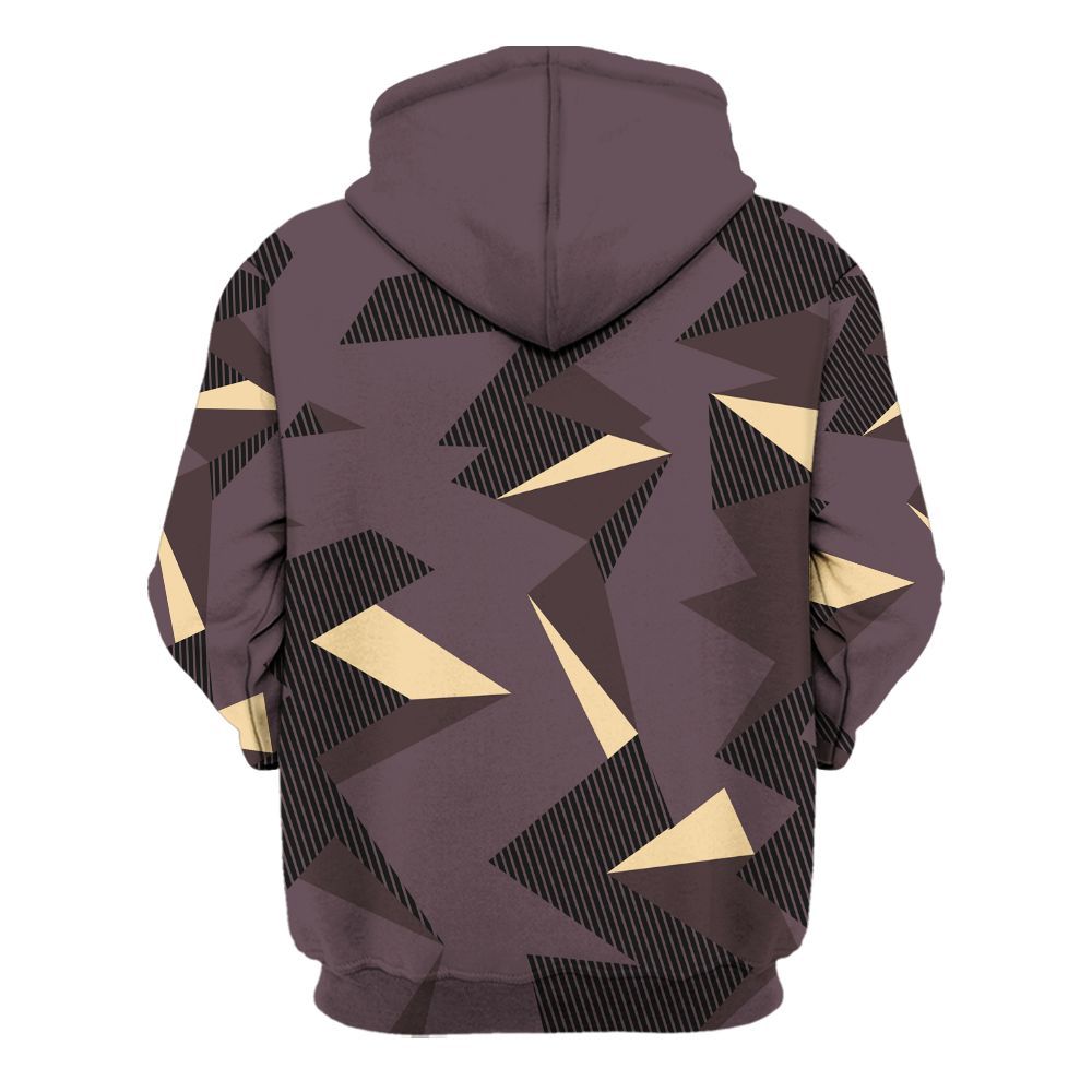 Hoodie To Match AMM Black 3s - Geometric Camouflage Pattern All Over Print