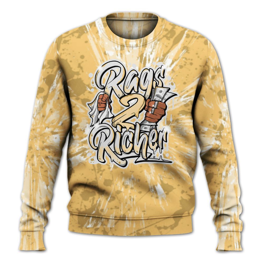 Sweatshirt To Match Pearl 6s - Rag 2 Rich Graphic Luxury All Over Print