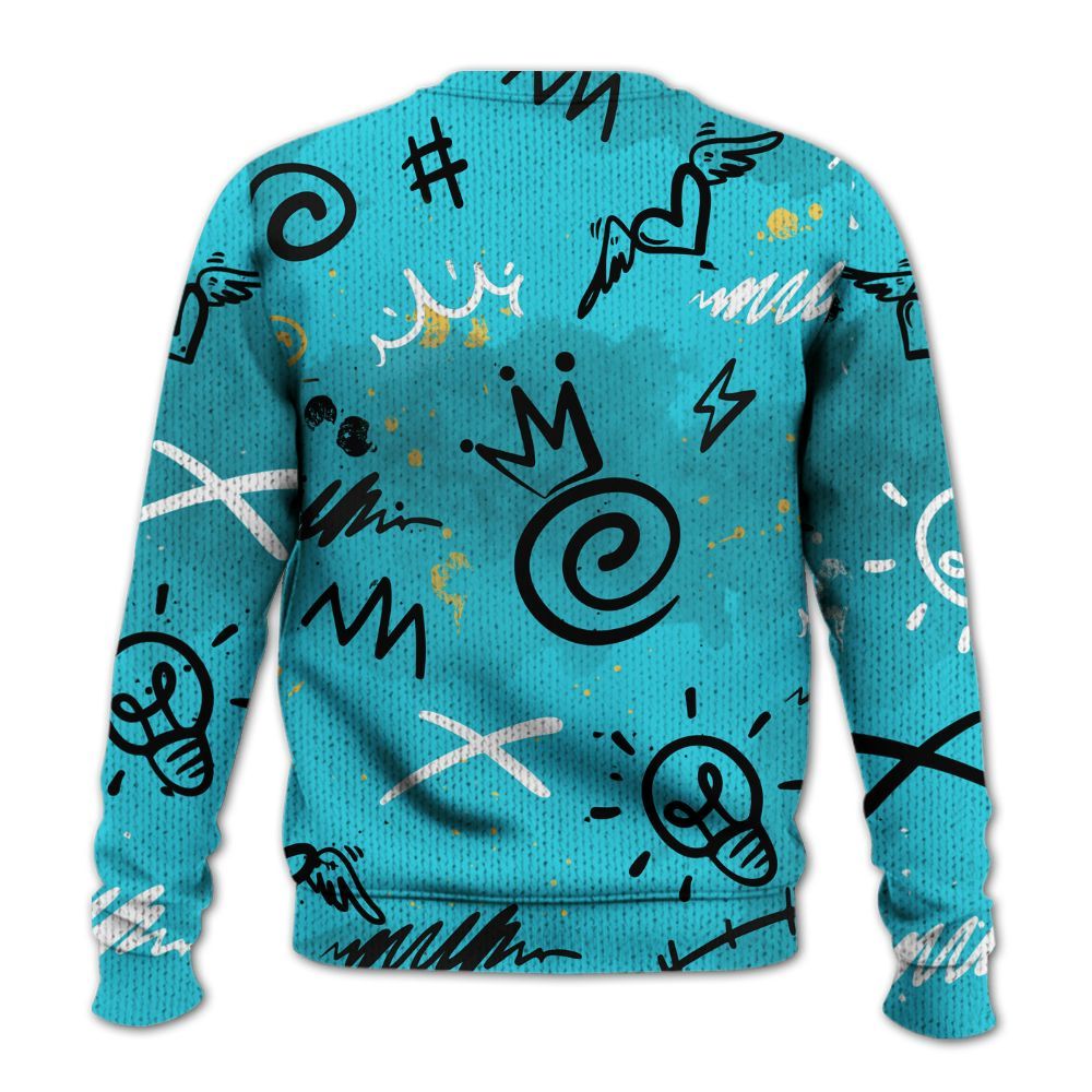 Sweater To Match Retro Gamma Blue 11s - Drip Been Di2ferent Graphic