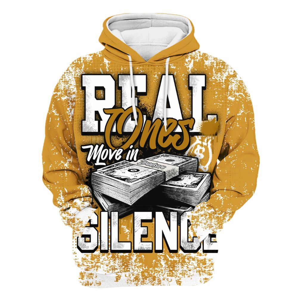 Hoodie To Match Dunk Low Wheat Pale Ivory - Move In Silence Money Street Retro All Over Print