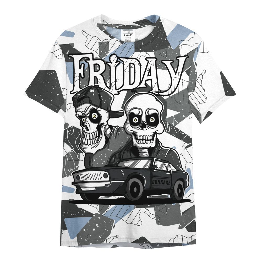Shirt To Match Reverse Black White 6s - Friday Funny Retro All Over Print
