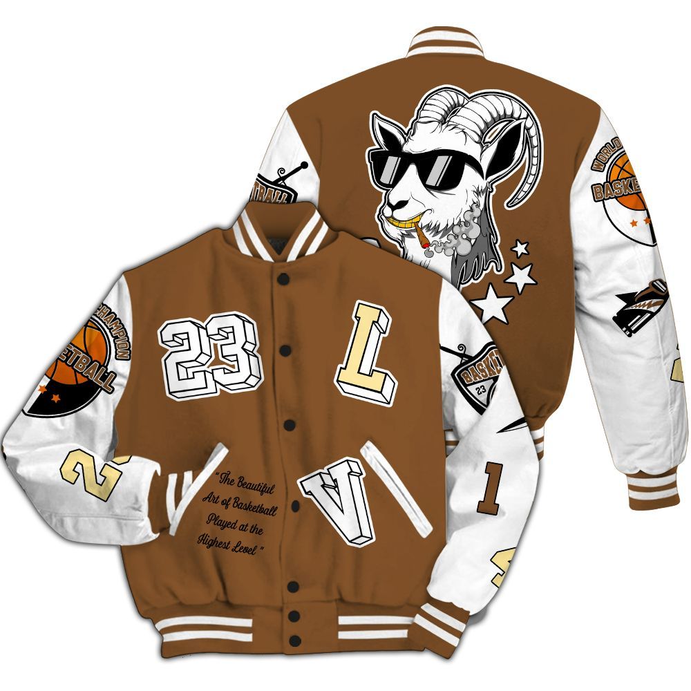 Varsity Jacket To Match Air Max 90 Escape - The GOAT Got Em Retro Graphic All Over Print