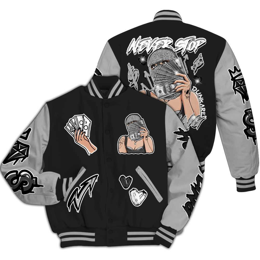 Varsity Jacket To Match NOCTA Black 2s - Hustling Unique All Over Print