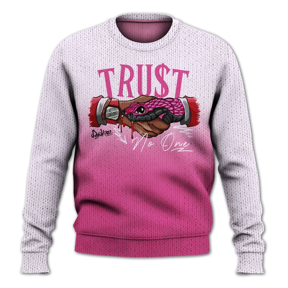 Knitted Sweater To Match KD 4 Aunt Pearl - Snake Trust No One Drip