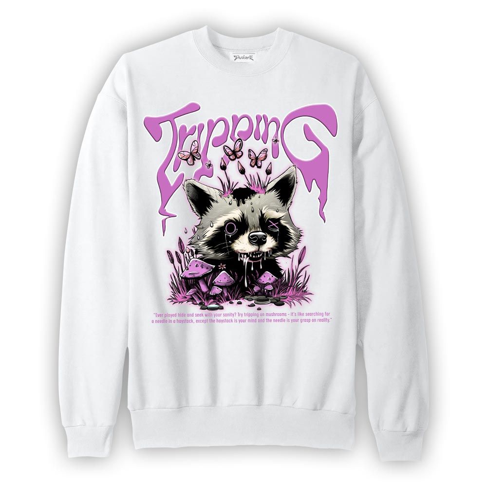 Sweatshirt To match Hyper Violet 4s Sweatshirt - Tripping Raccoon Graphic 1505 NMP