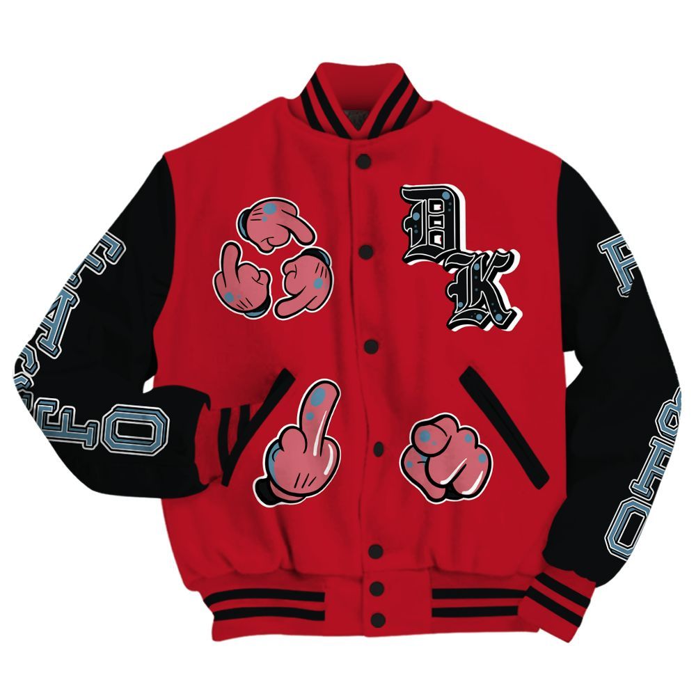 Varsity Jacket To Match Retro Raging Bull 5s - F Around Find Out Graphic All Over Print