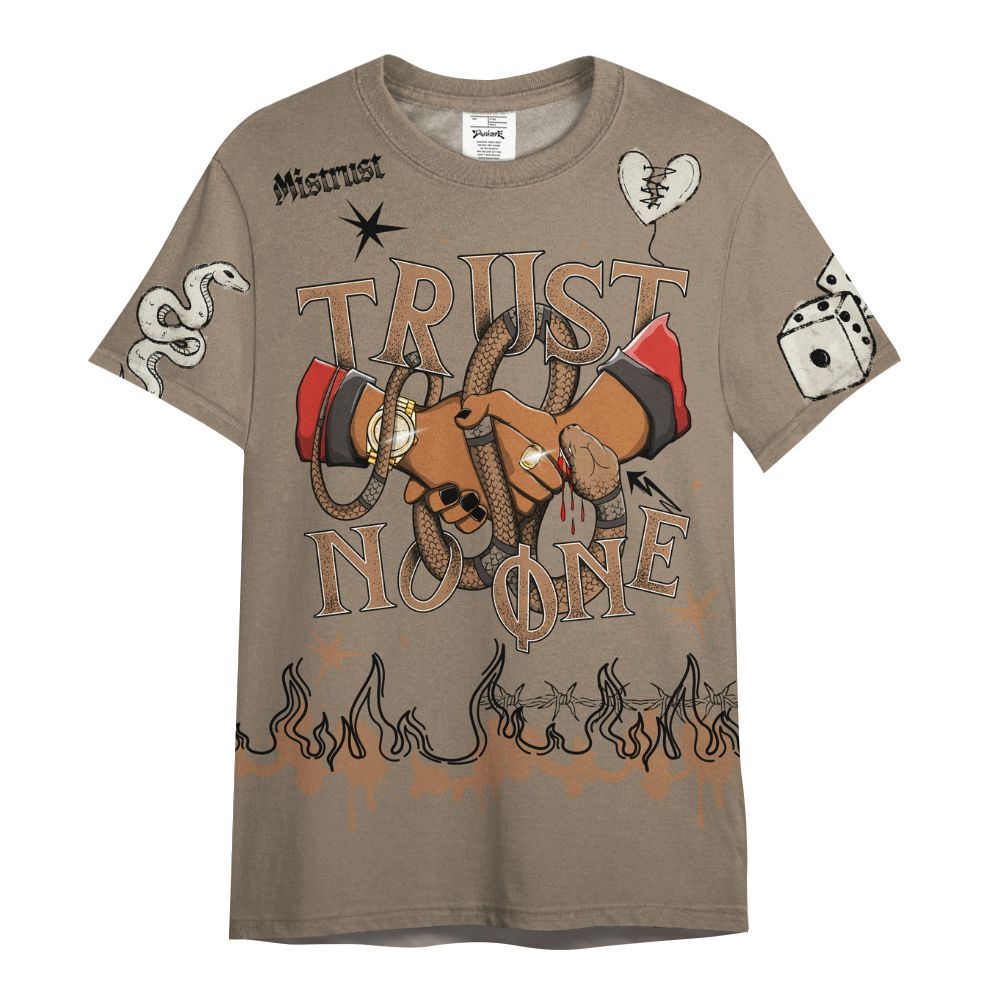 Shirt To Match Air Max Rocky Distressed - Trust No One Snake-Bite Doodle Crayon All Over Print