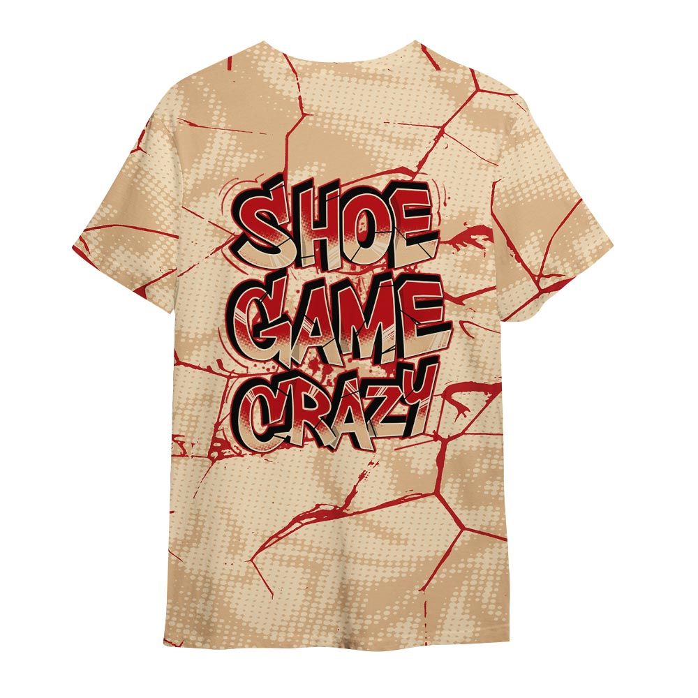 Shirt To Match Dunk Low Strawberry Waffle - Shoe Game Crazy White Graphic Crack Shirt Unisex