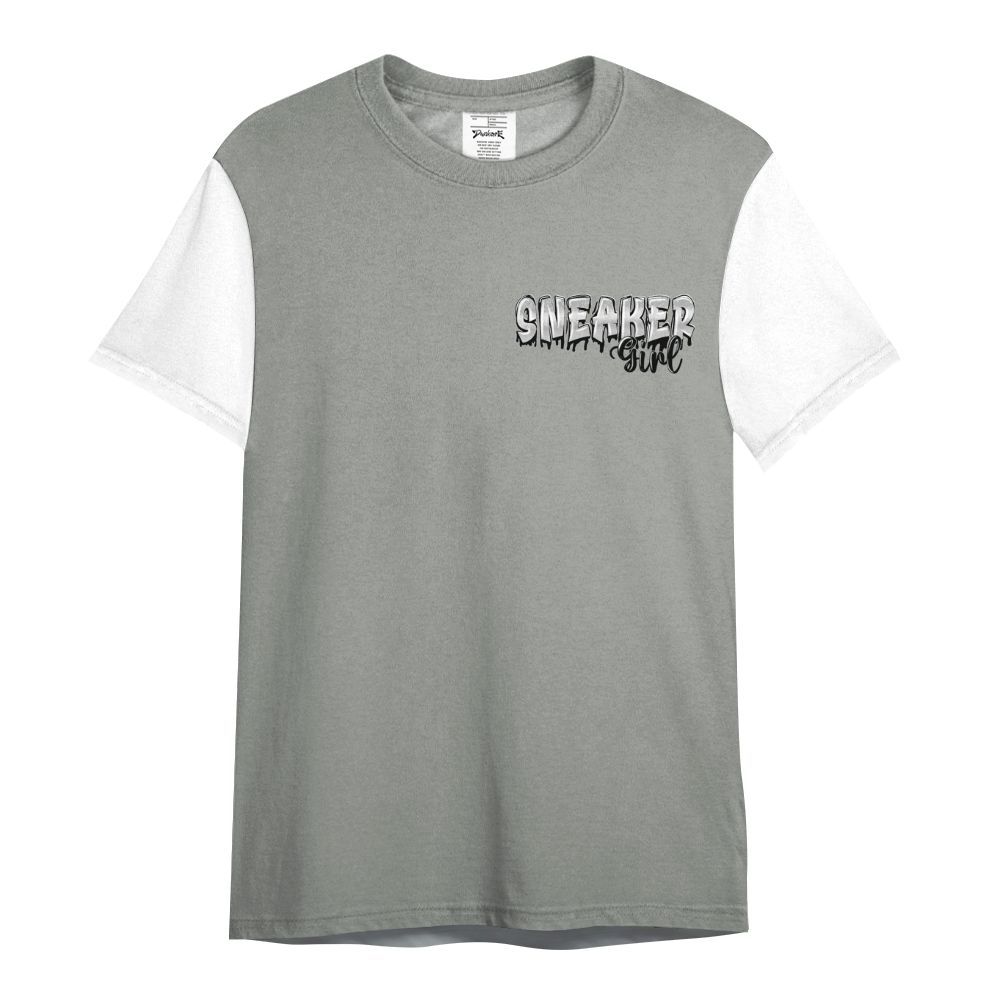 Shirt To Match Paris Cement Grey 4s Varsity Jacket, Custom Name Sneaker Girl Money All Over Print