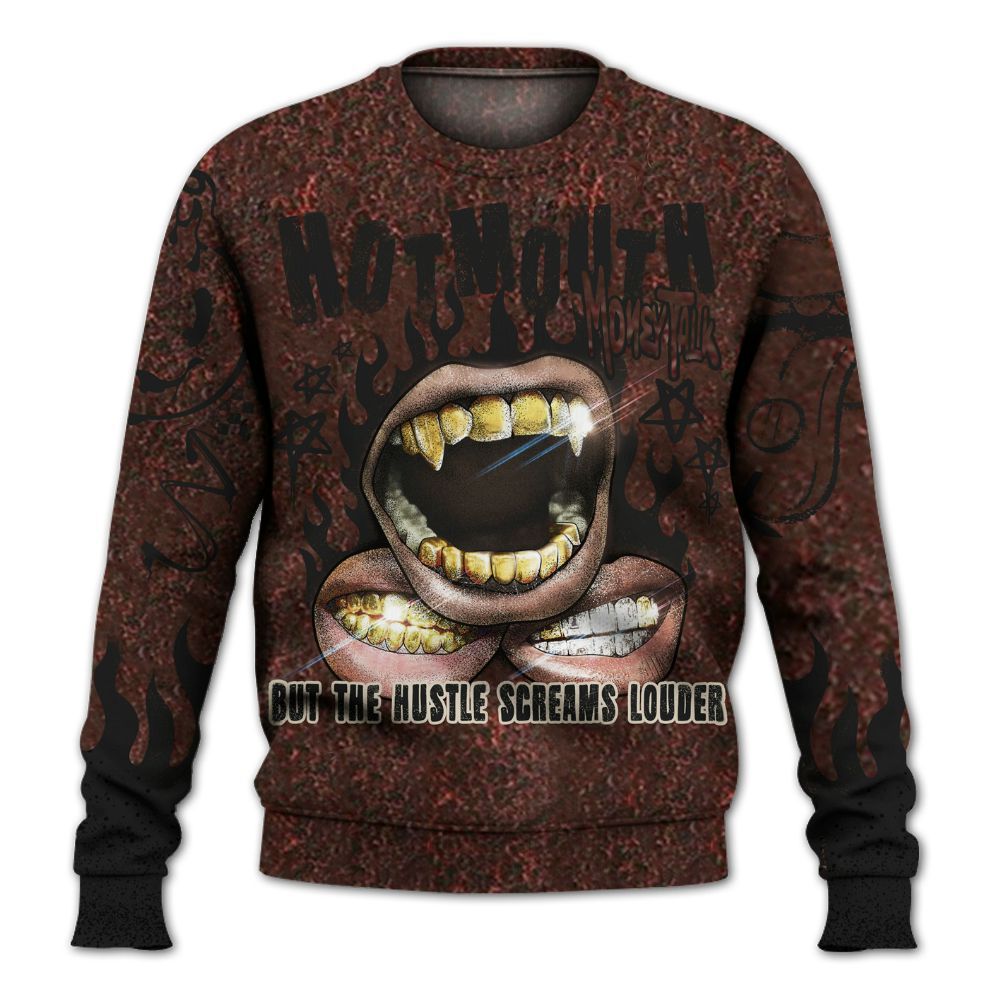 Sweatshirt To Match Air Force 1 Low Halloween Skull 2024 - Mouth Burning Street Style All Over Print