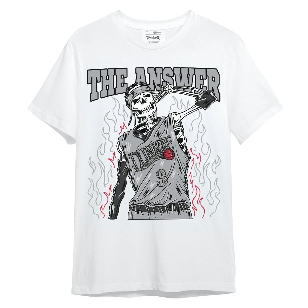 Shirt To Match Black Cement 3s - Allen Answer Skeleton Unisex Shirt