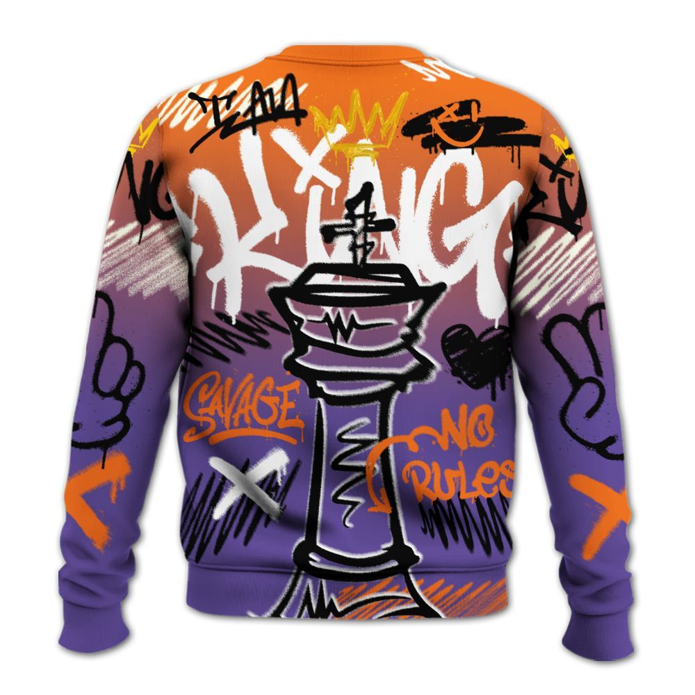 Sweatshirt To Match Air Max Waffle SP Voltage Purple - Street King Chess Streetwear All Over Print