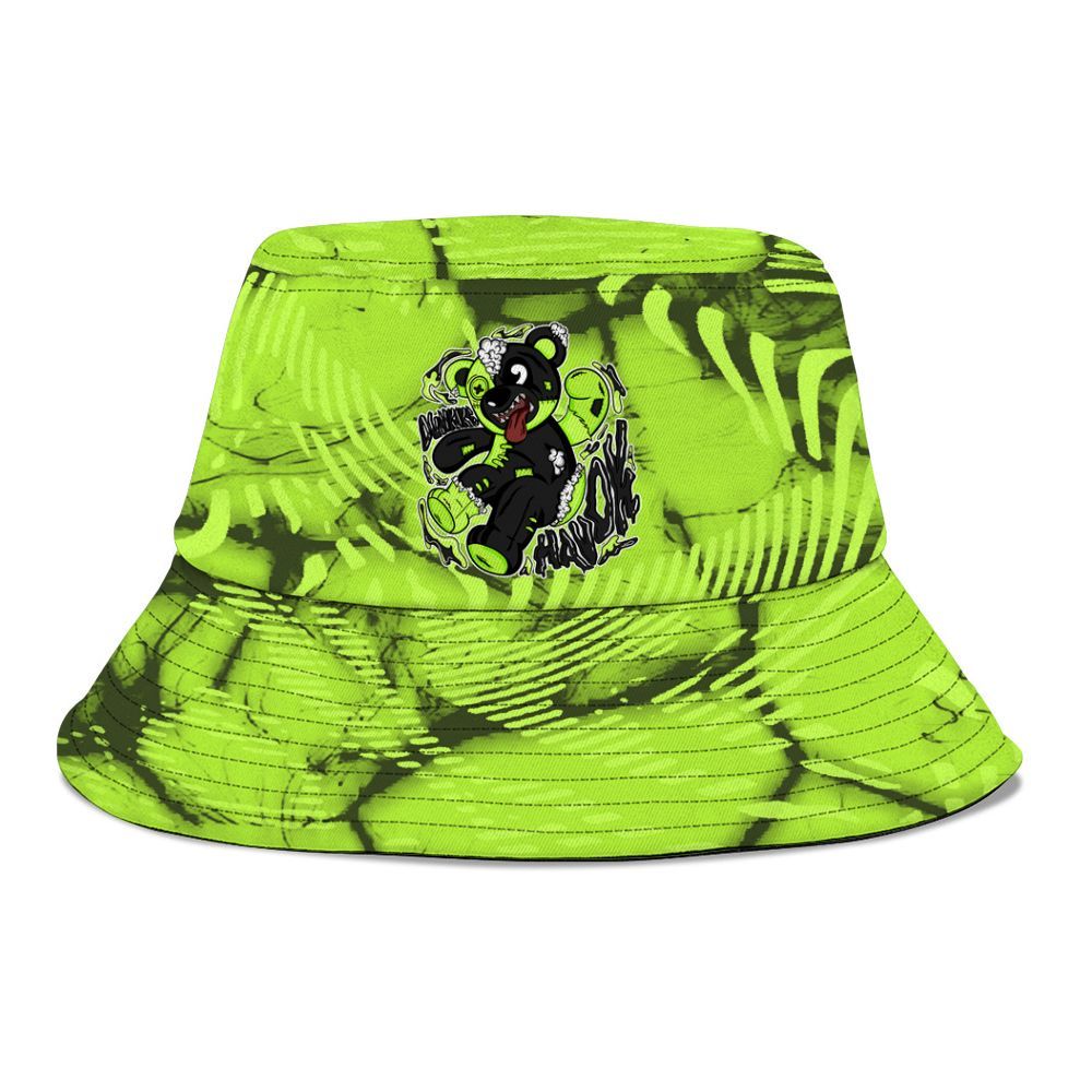 Bucket Hat To Match Air Force 1 Low Dance Volt - Havok Bear Graphic