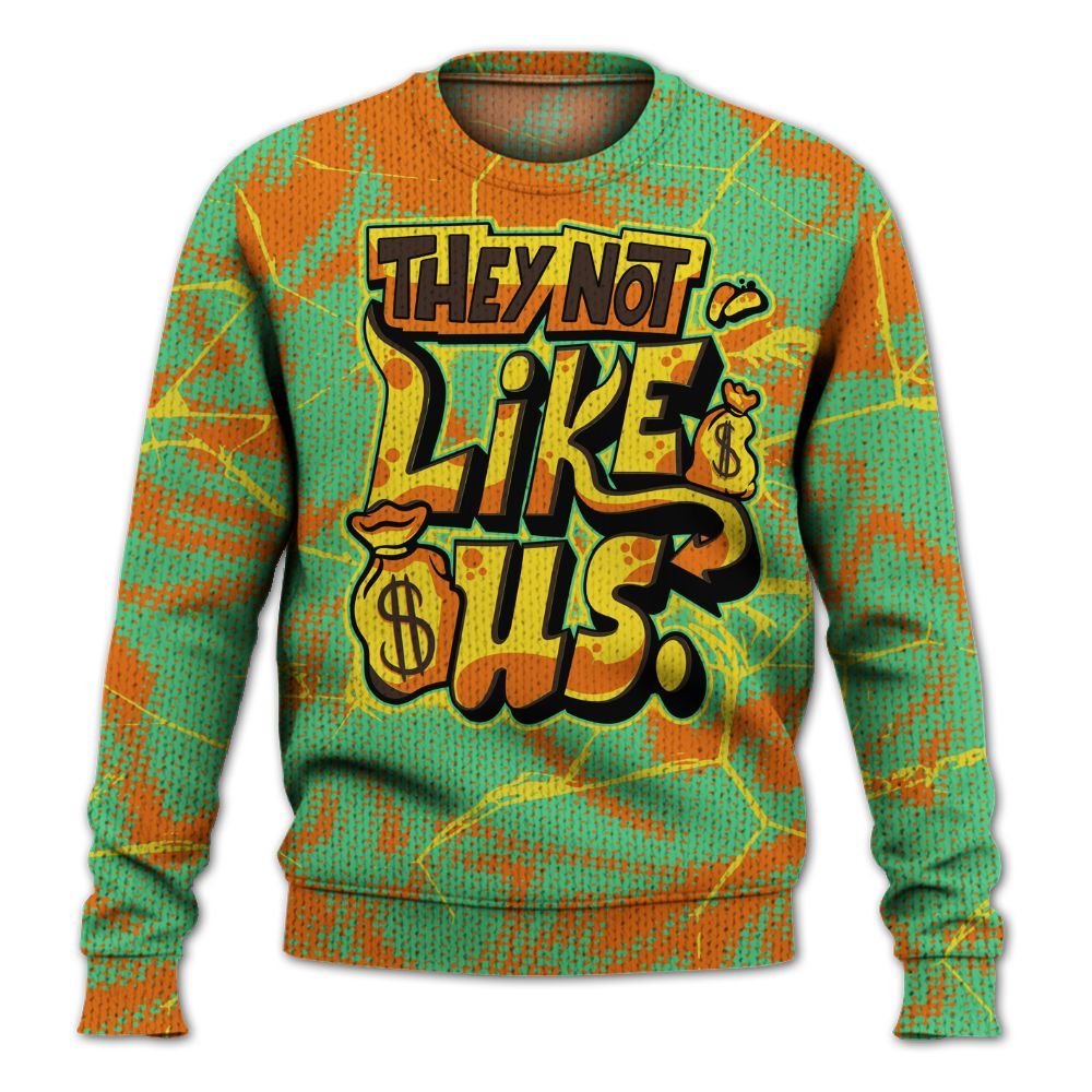 Knitted Sweater To Match SB Dunk Low Tourmaline - Dislike Us Graphic