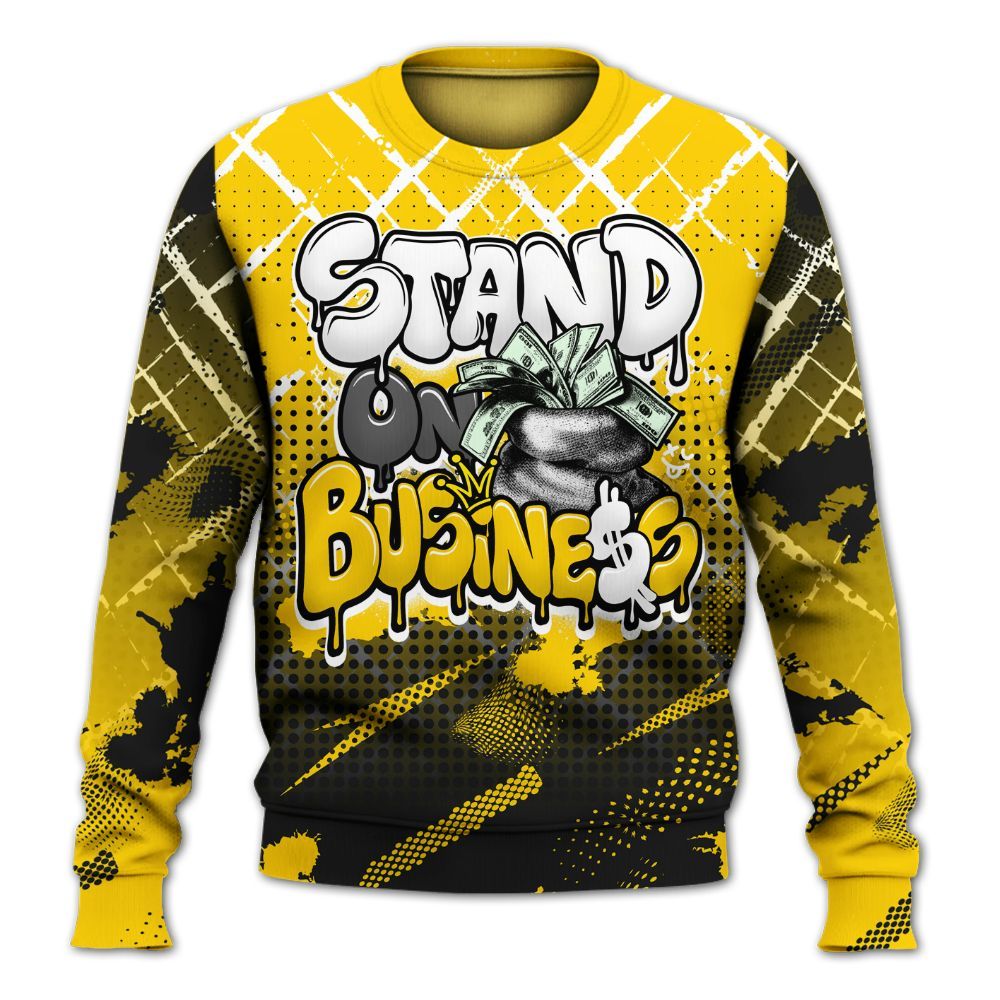 Sweatshirt To Match Corteiz Air Max 95 Tour Yellow - Halftone Stand Business Dripping All Over Print