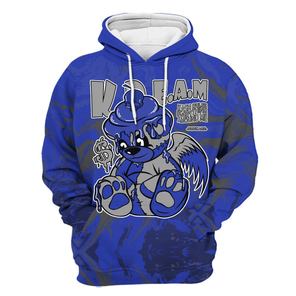 Hoodie To Match Air Max Plus Black Racer Blue - Loot Bear Liquid All Over Print